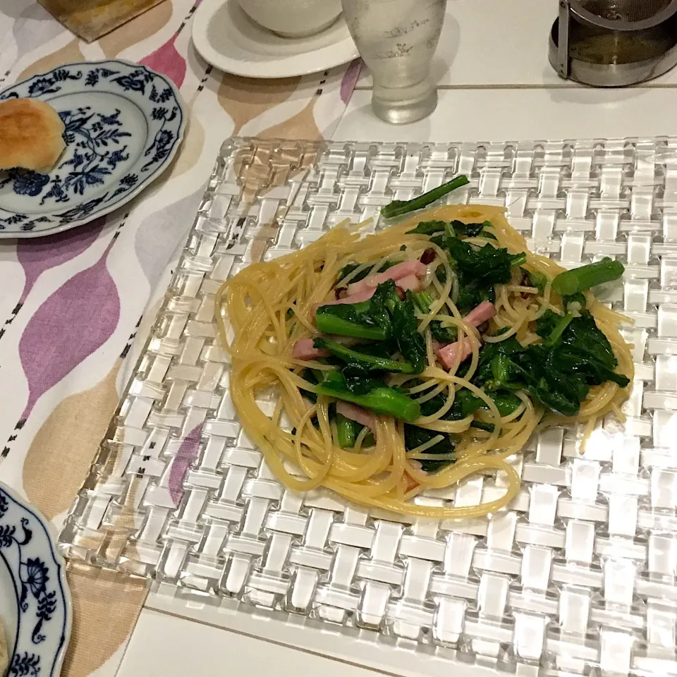 梅昆布茶で味付けした菜の花パスタ🍝|cherさん