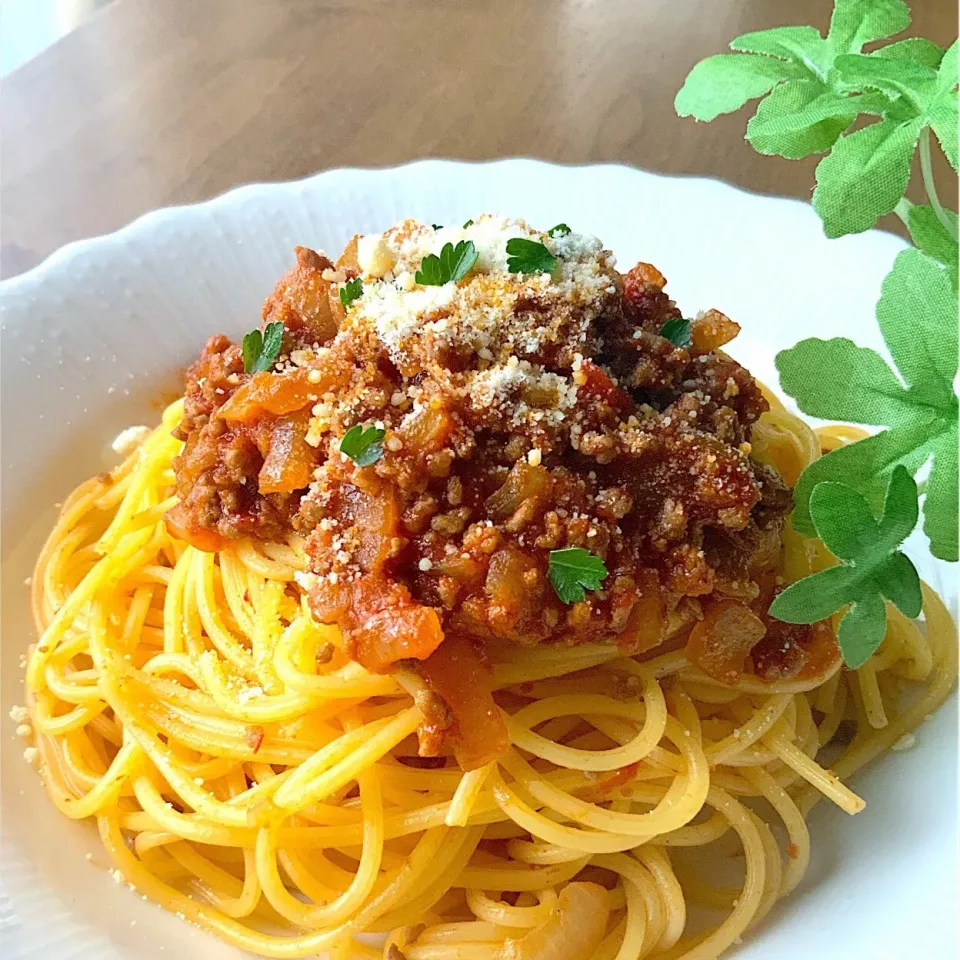 Snapdishの料理写真:ミートスパゲッティ🍝|9421beruさん