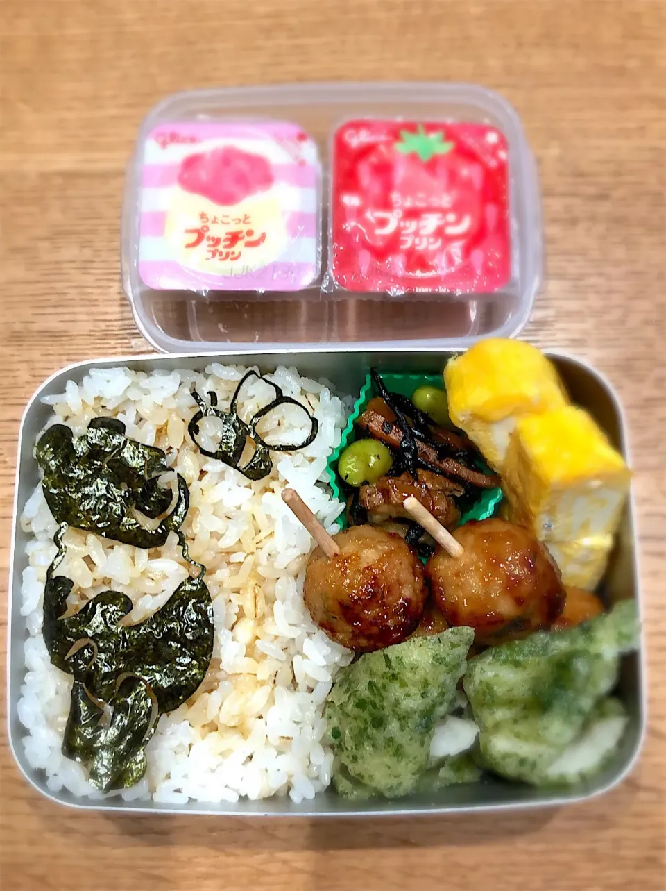 Snapdishの料理写真:弟弁当＊年少🌷(size UP⤴︎)|danharuさん