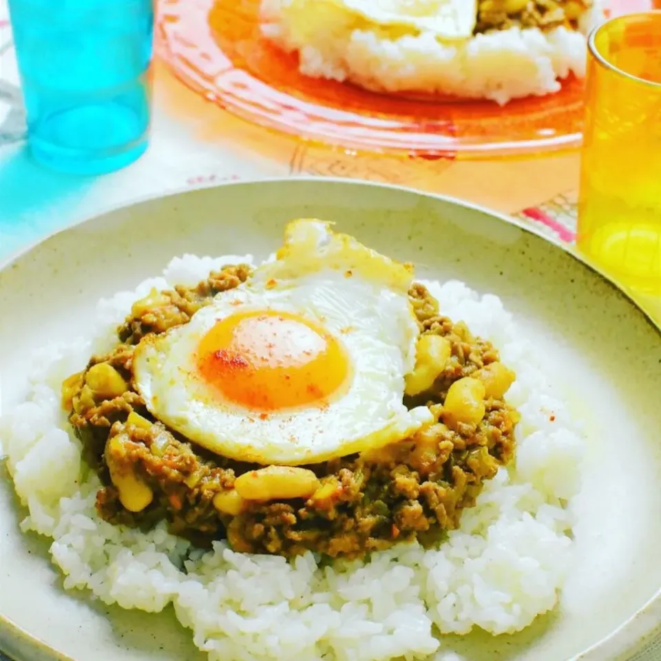 白いんげん豆のキーマカレー - ふじたかなの"いつも美味しい！もの探し"|ふじたかなさん