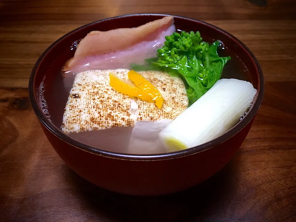 菜花と焼豆腐のお吸物🌿🌼|ぱぴこ家さん