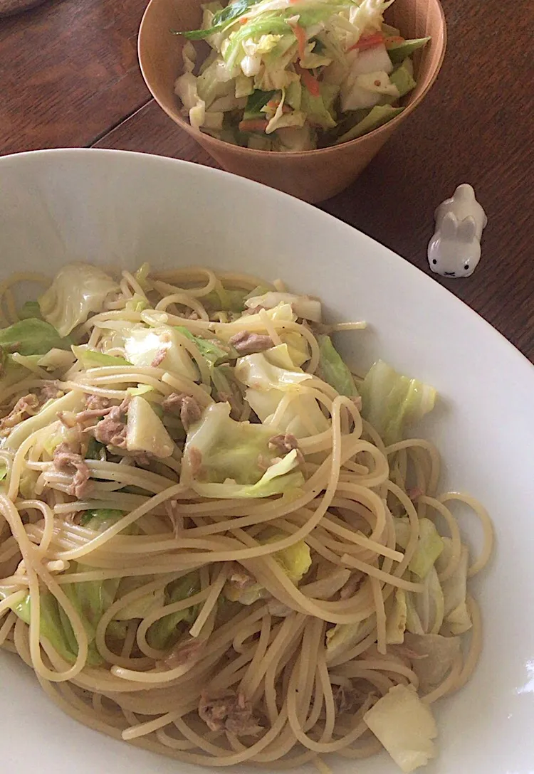 ブランチ#キャベツツナ #パスタ|小松菜さん