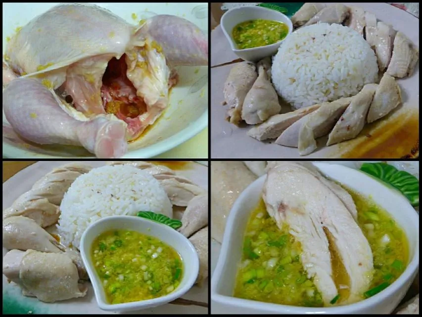 steamed chicken with rice|steven z.y.さん