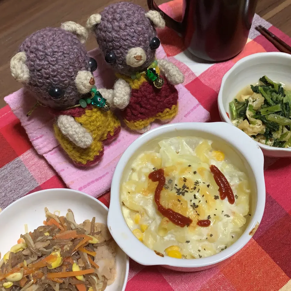 毎度のごちゃっと晩ご飯（╹◡╹）|chagashiさん