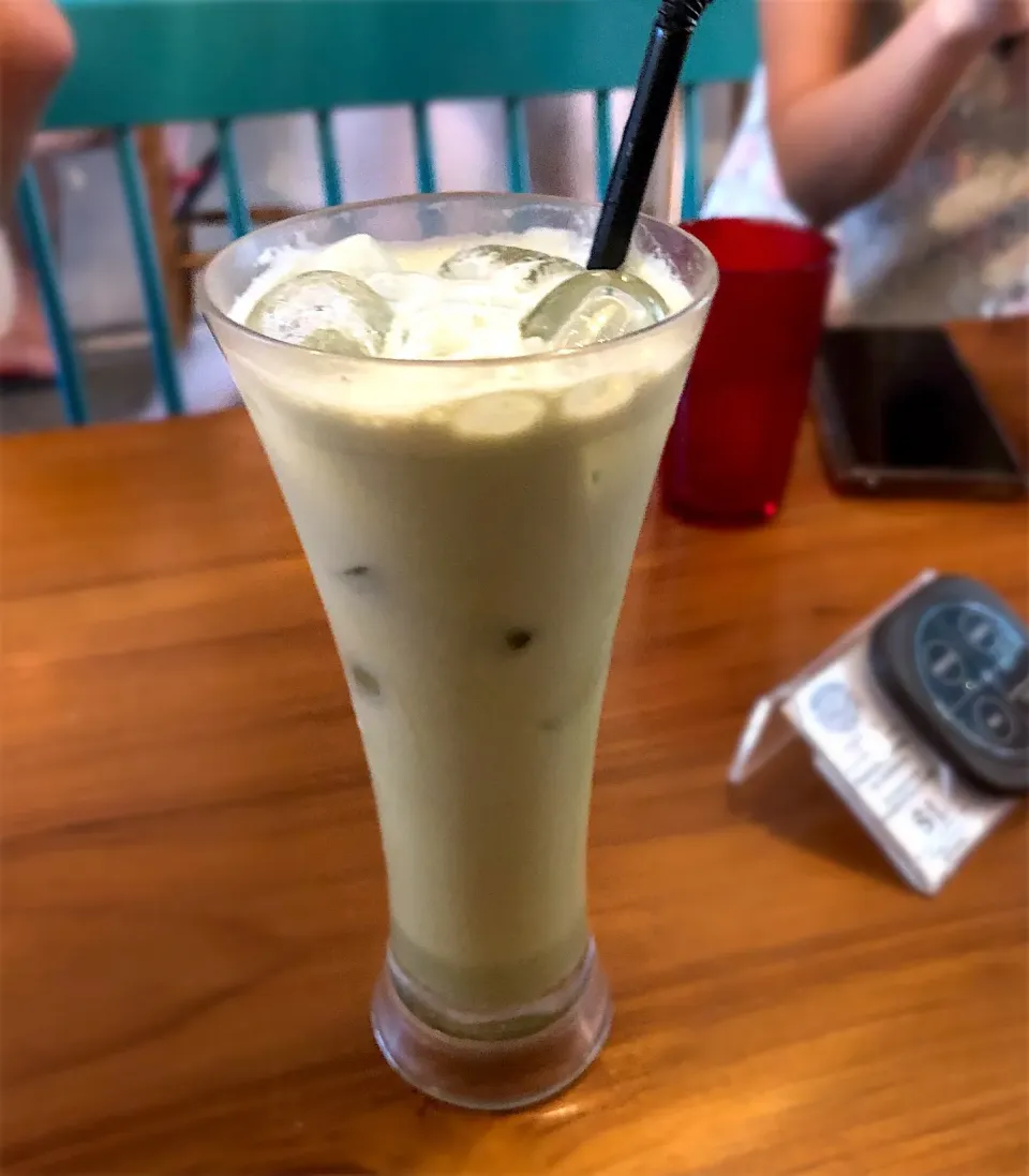 Ice matcha latte|해리さん