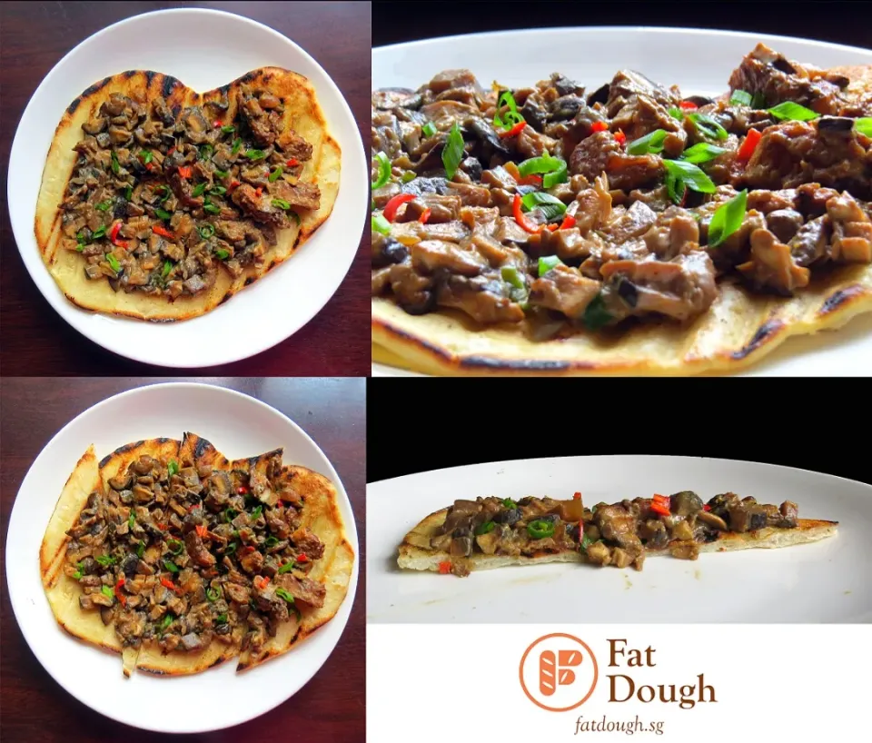 Snapdishの料理写真:Sizzling Vegan Sisig Grilled Pizza|Daniel Limさん