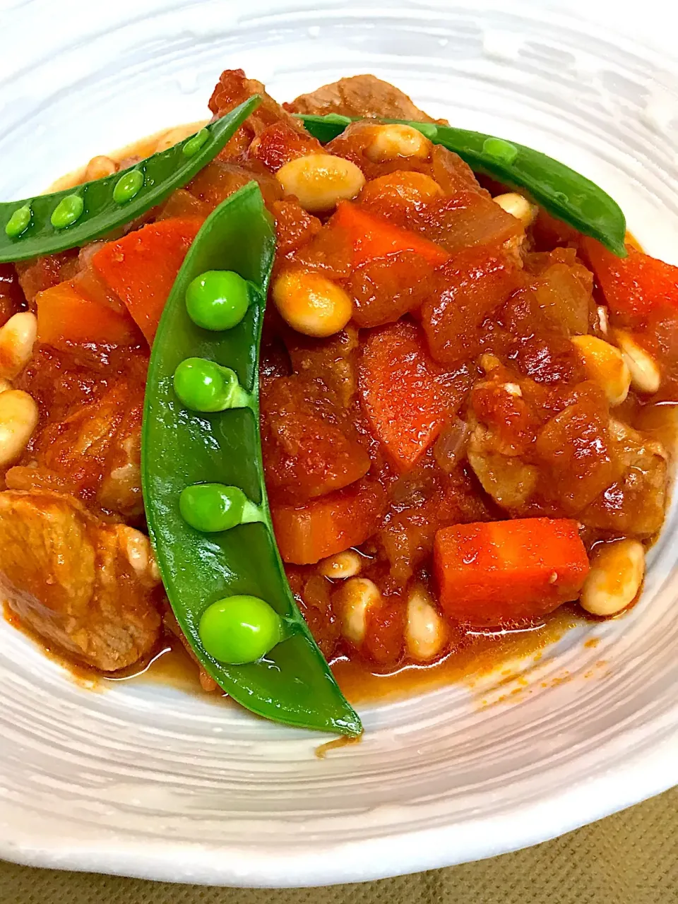 豚肉と大豆のトマト煮込み|しづか御膳さん