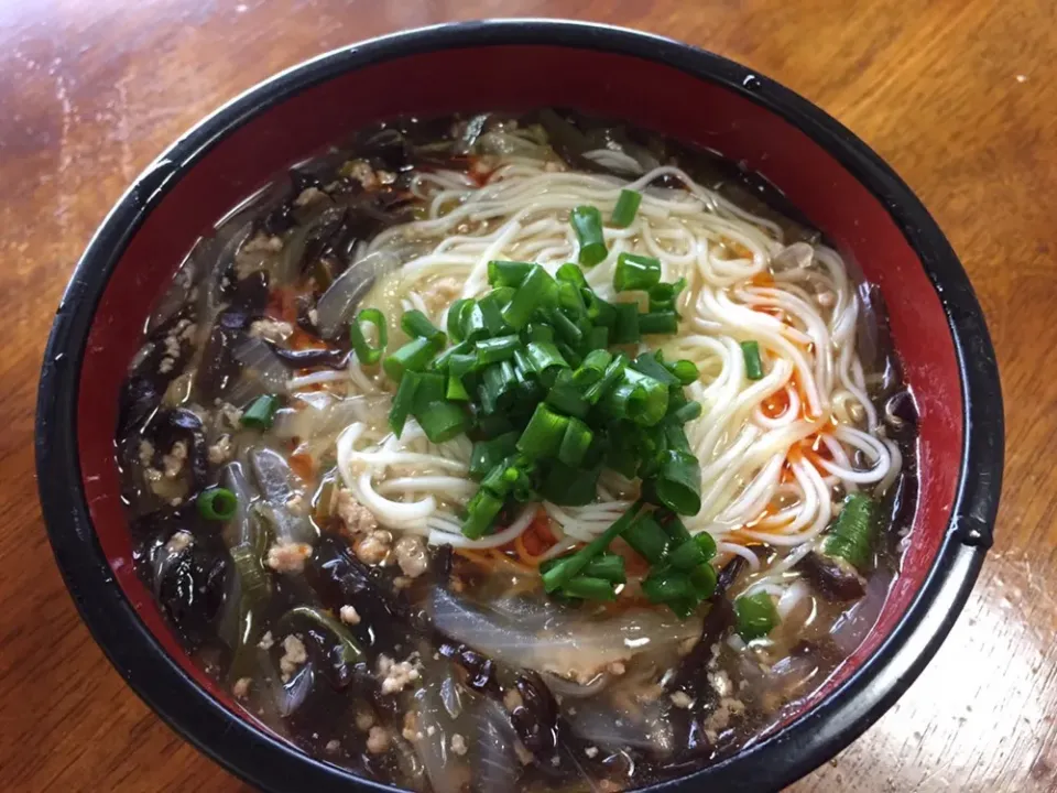 酸辣湯っぽい素麺|さんだーさん