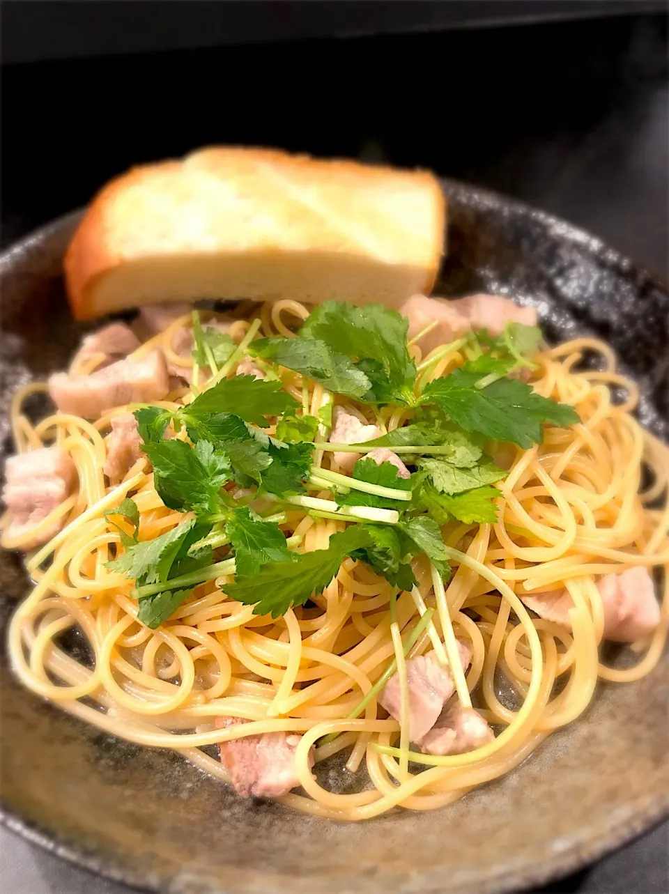 いも豚と三つ葉の和風パスタ💕|Hiroさん