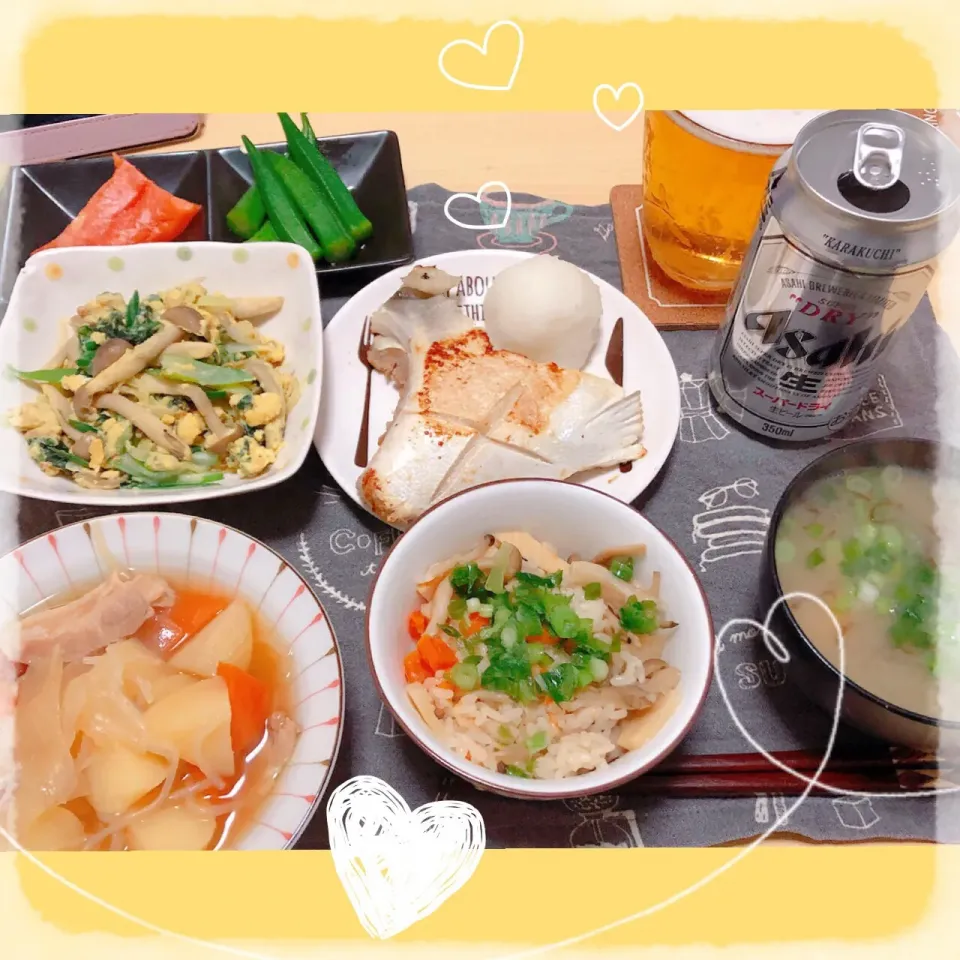 Snapdishの料理写真:３／３ ｓｕｎ
晩ごはん🍴＊○°|rinaronarさん