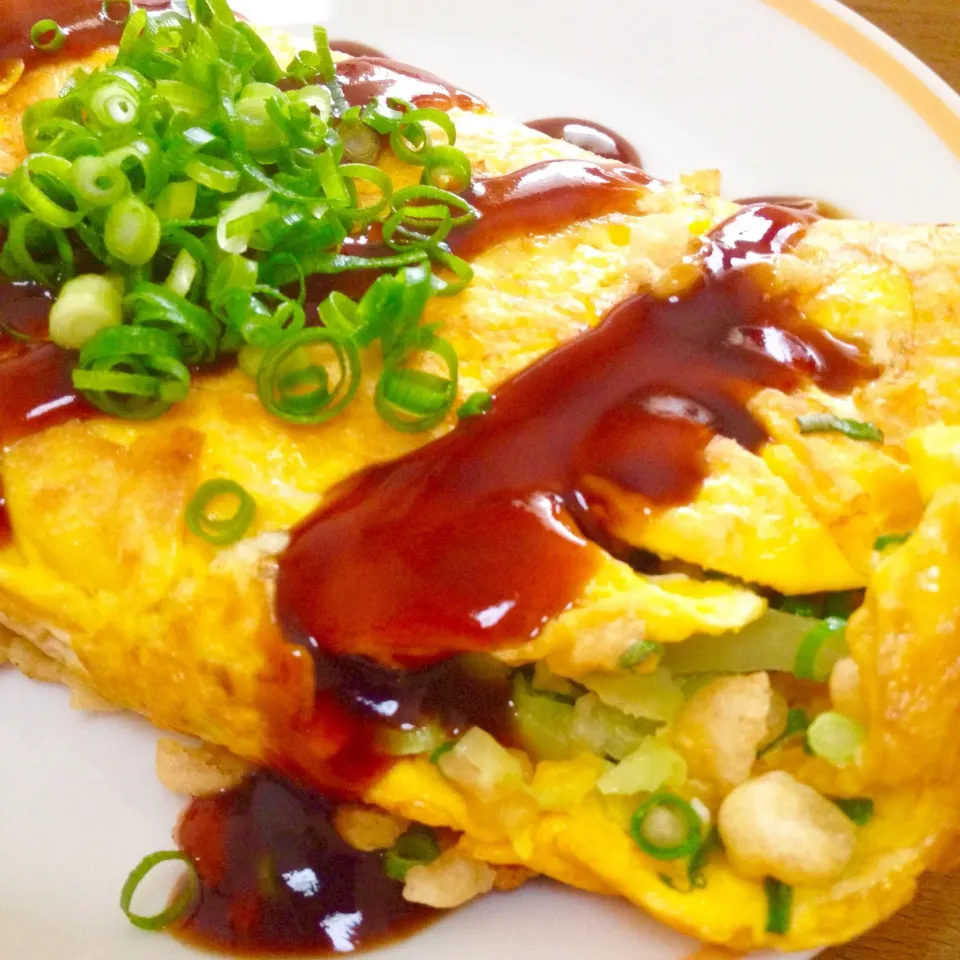 キャベツたっぷり✨とん平焼き風🐽端っこが美味しいよね〜🤗🎵|まいりさん