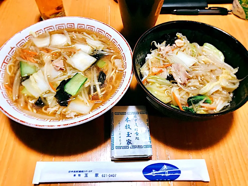 日中友好食処 本牧玉家のサンマー丼とサンマー麺🍜|ジイジさん