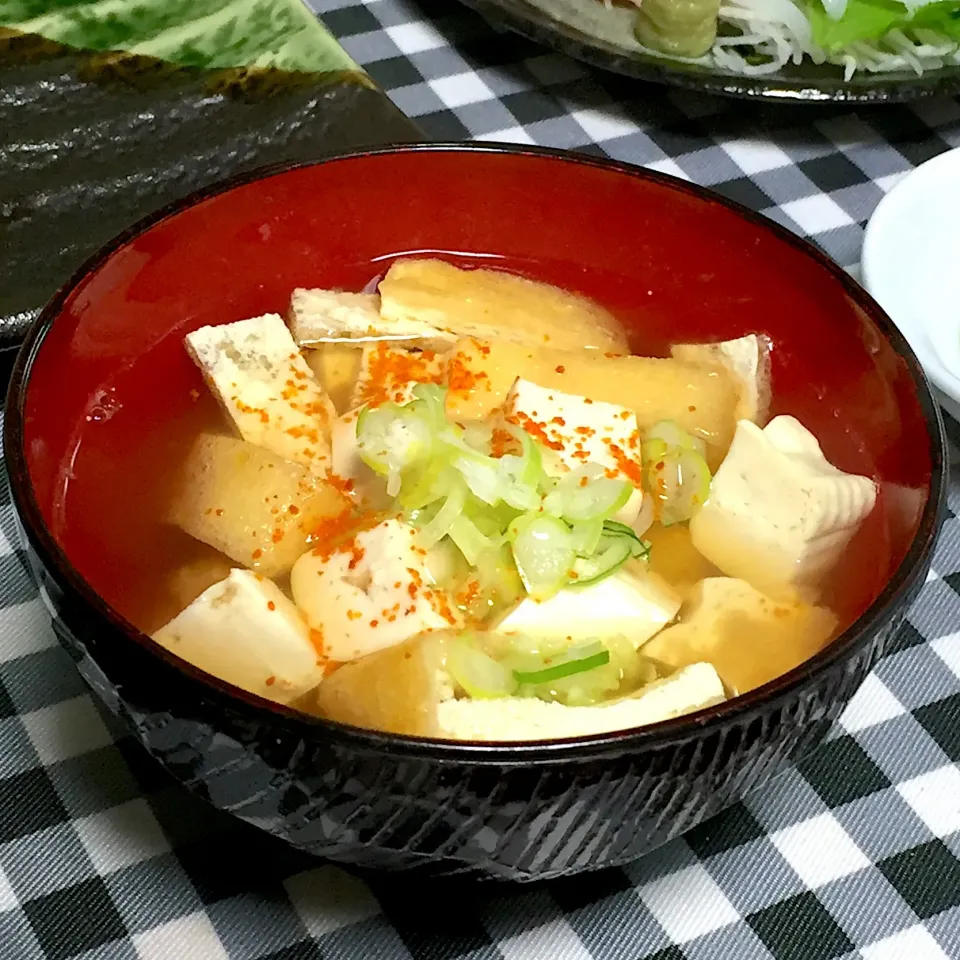 豆腐と油揚げの味噌汁!  (^-^)|Kei Satoさん