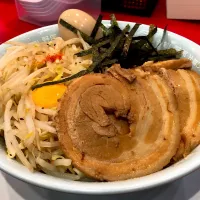 Snapdishの料理写真:汁無し豚野郎 麺増し 豚増し 味玉トッピング
 #野郎ラーメン
 #ラーメン 
 #二郎インスパイア系|kanaさん