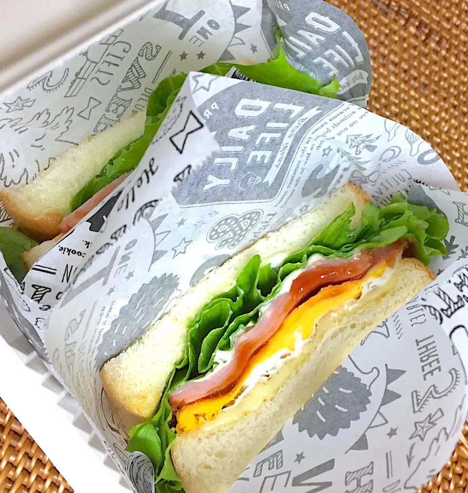 #高校生男子弁当？ #サンドイッチ🥪|よちこさん