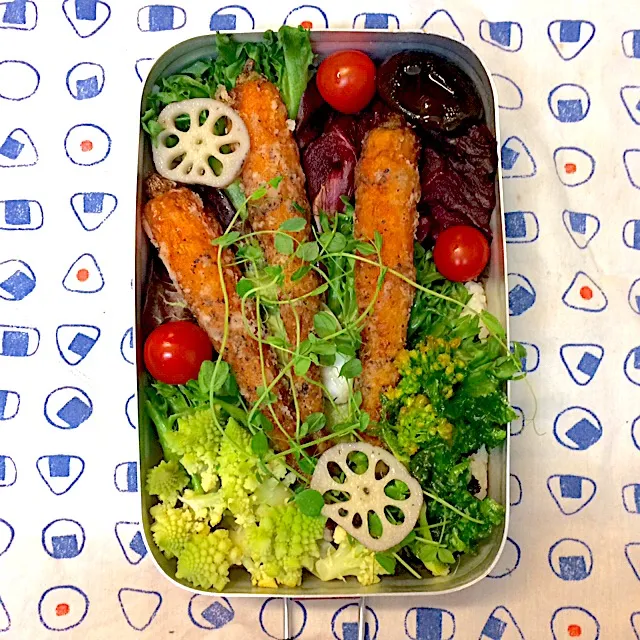 #vegan弁当 
人参フライ弁当|makiko_aさん