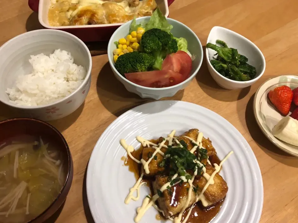 Snapdishの料理写真:豆腐の照りマヨ焼き☆|Natsuki Ishikawaさん