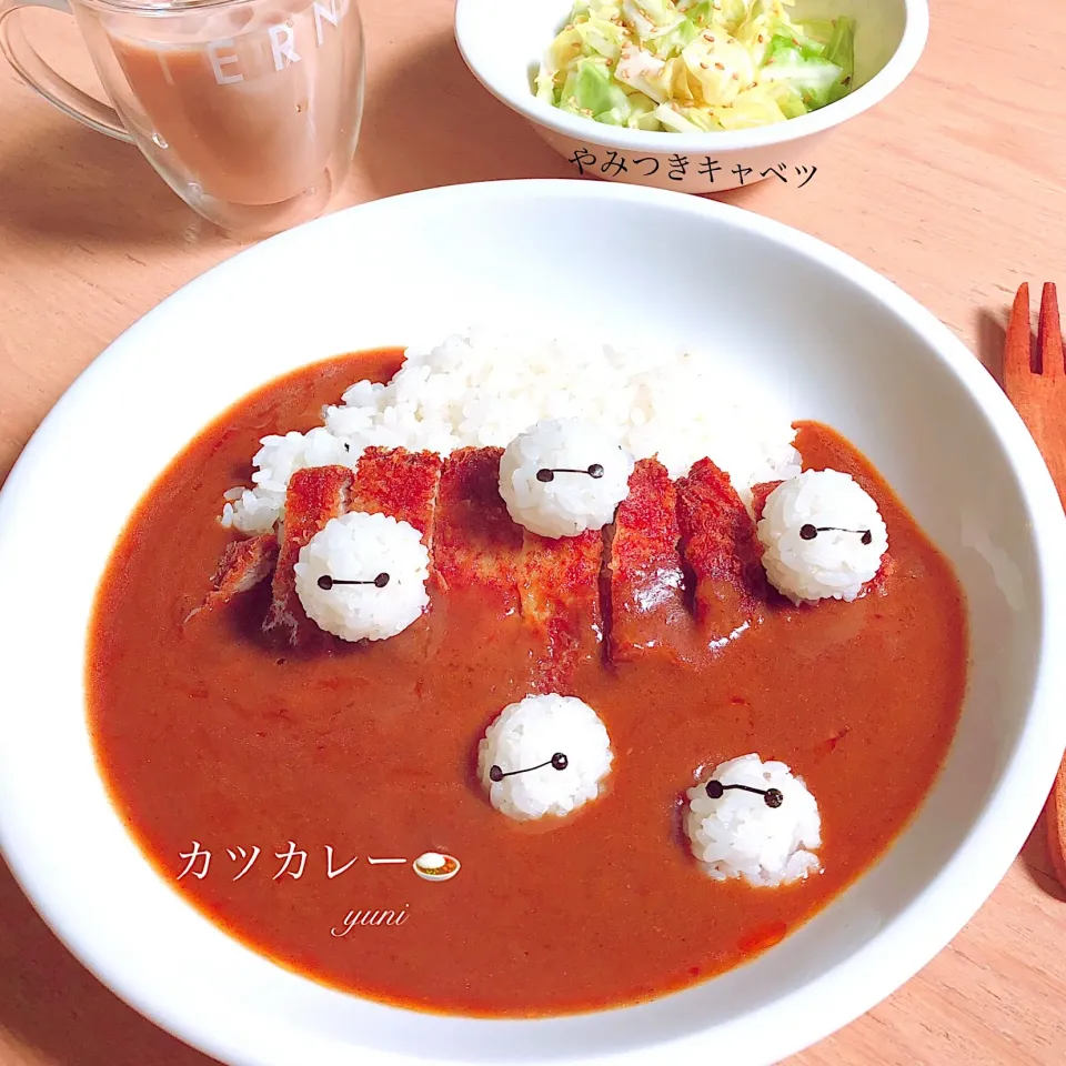 🍚お昼ごはん🍛カツカレー🍖|🌸yuni🌸さん