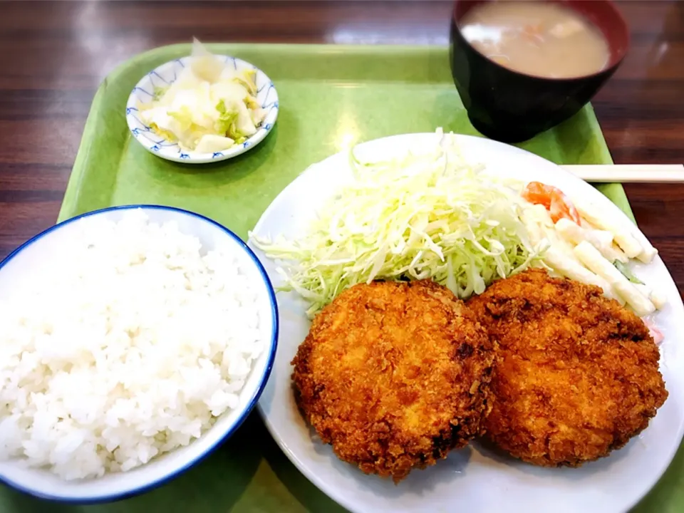 メンチかつ定食 ¥670|Blue Moon Caféさん