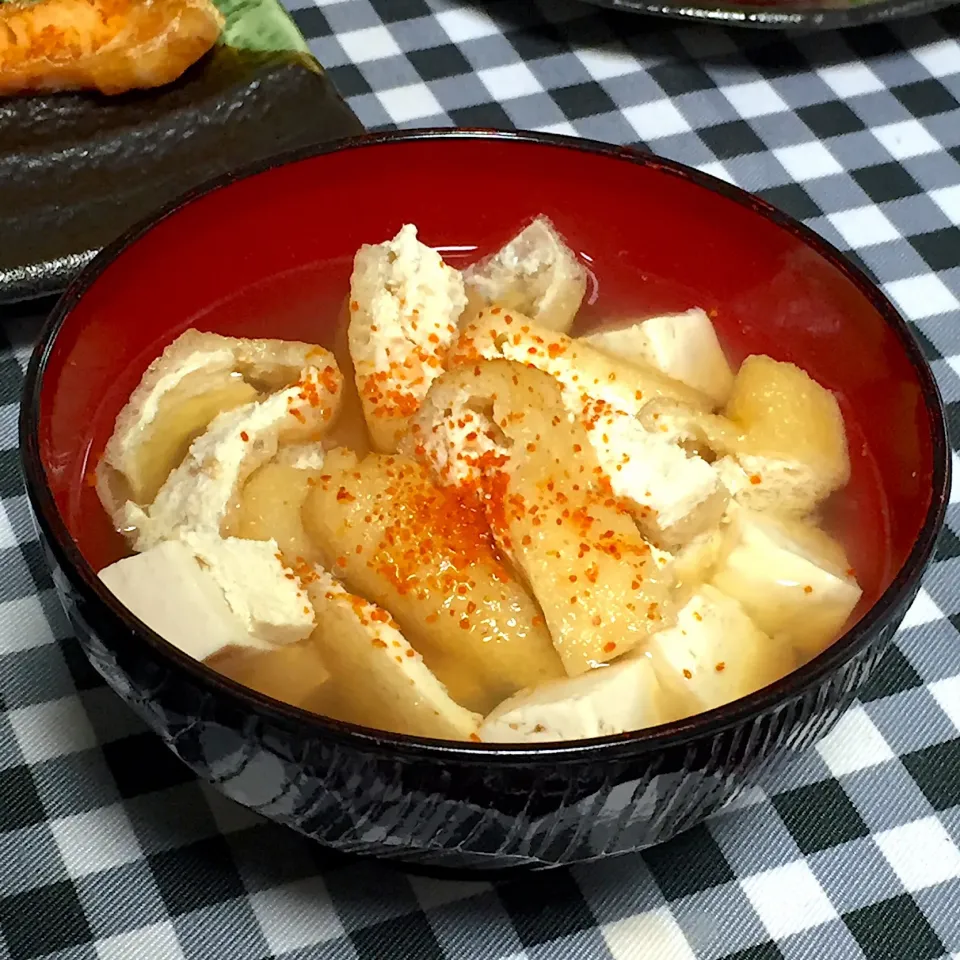 豆腐と油揚げの味噌汁!  (^-^)|Kei Satoさん