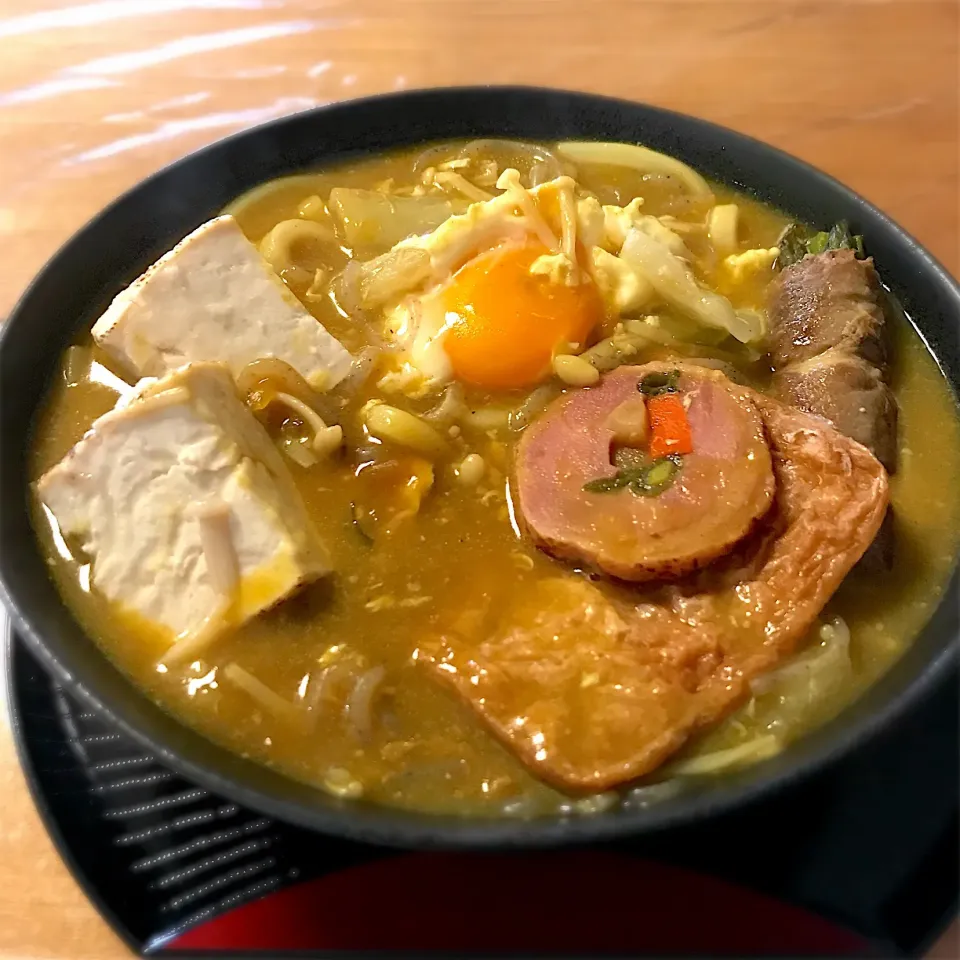 鍋の名残りのカレーうどん|momo2067さん