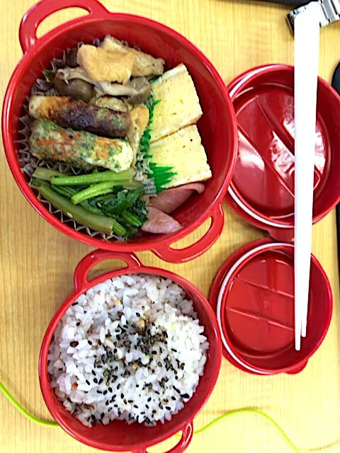 Snapdishの料理写真:愛妻弁当3.6|もりのさん