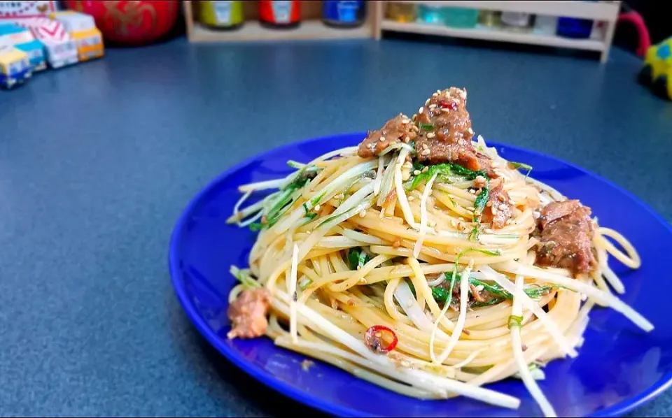 鯖の味噌煮を使ったパスタ🍝|masaki .fさん