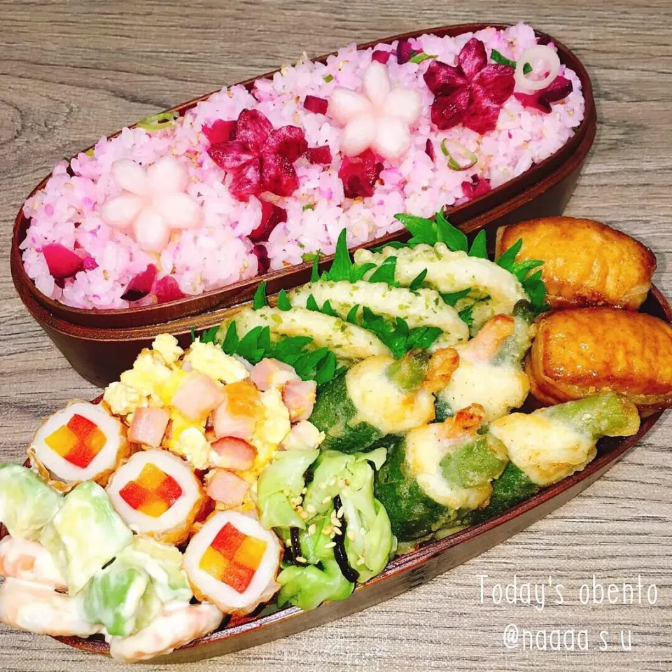 春っぽい⁉️お弁当🌸|なちるんるんさん