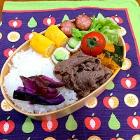 Snapdishの料理写真:自分用簡単お弁( ・∇・)|りえさん