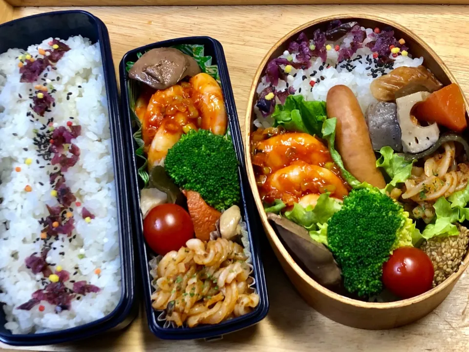 エビチリ 弁当|弁当 備忘録さん