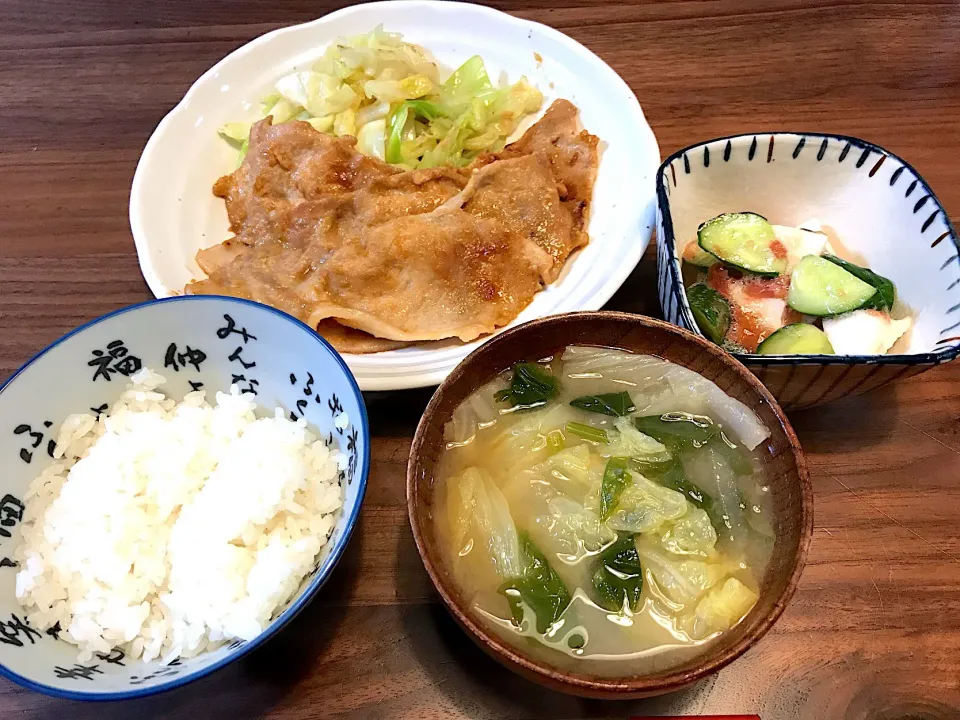 豚肉の味噌漬け、長芋ときゅうりの梅肉和え|ayaro1004さん