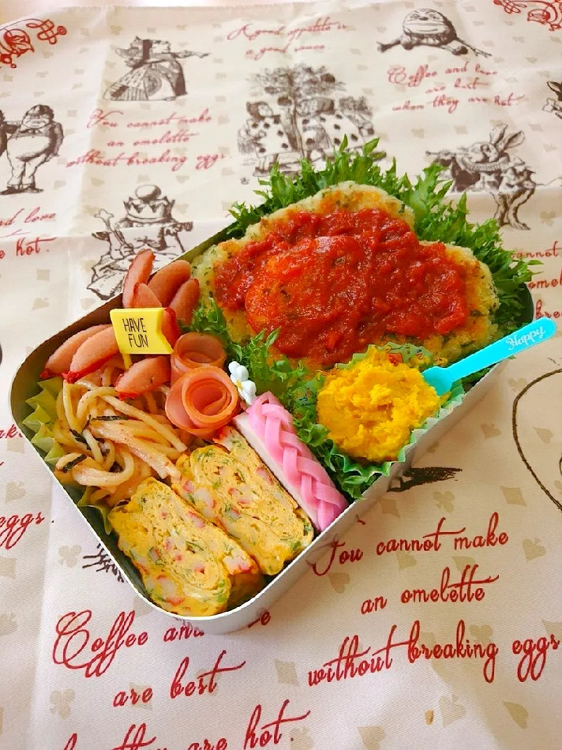 チーズカツレツ弁当💕|いちごさん