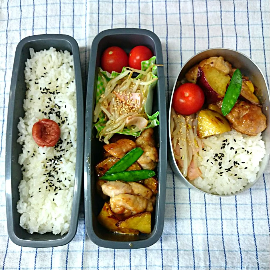 鶏もも肉とさつまいもの甘辛炒め弁当|jun(・x・)さん