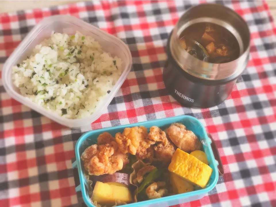 Snapdishの料理写真:旦那さん🍙お弁当|☁︎s*a ☁︎さん