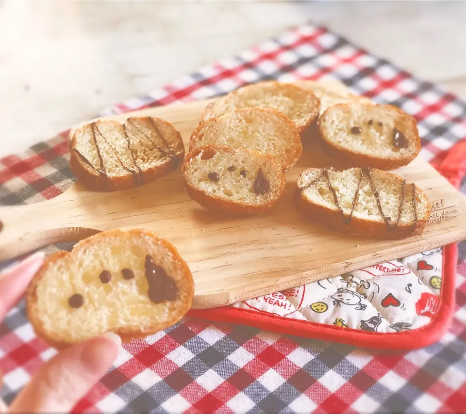 残ったフランスパンで作った🥖パリパリラスク|☁︎s*a ☁︎さん