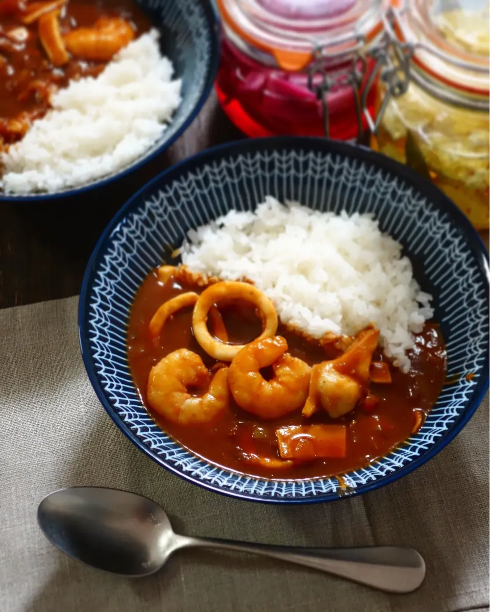 Snapdishの料理写真:シーフードカレー🦞|庄子 弥さん