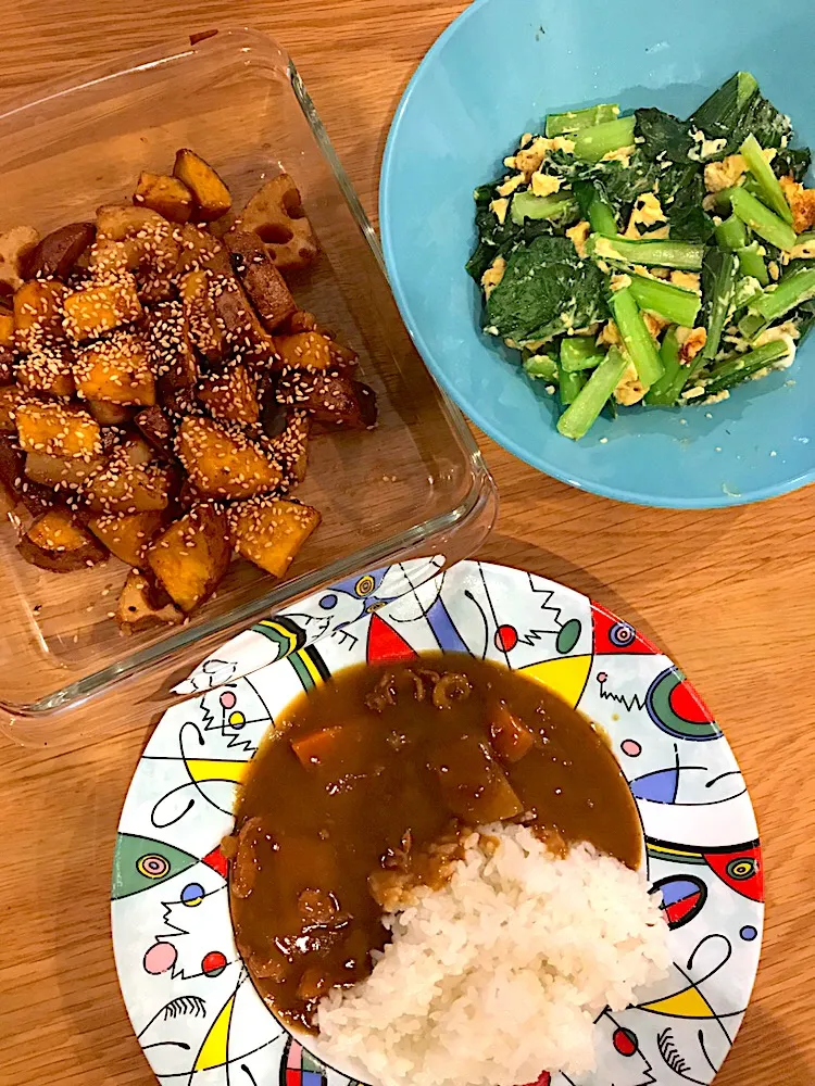 Snapdishの料理写真:カレーライスの晩御飯|KAEさん