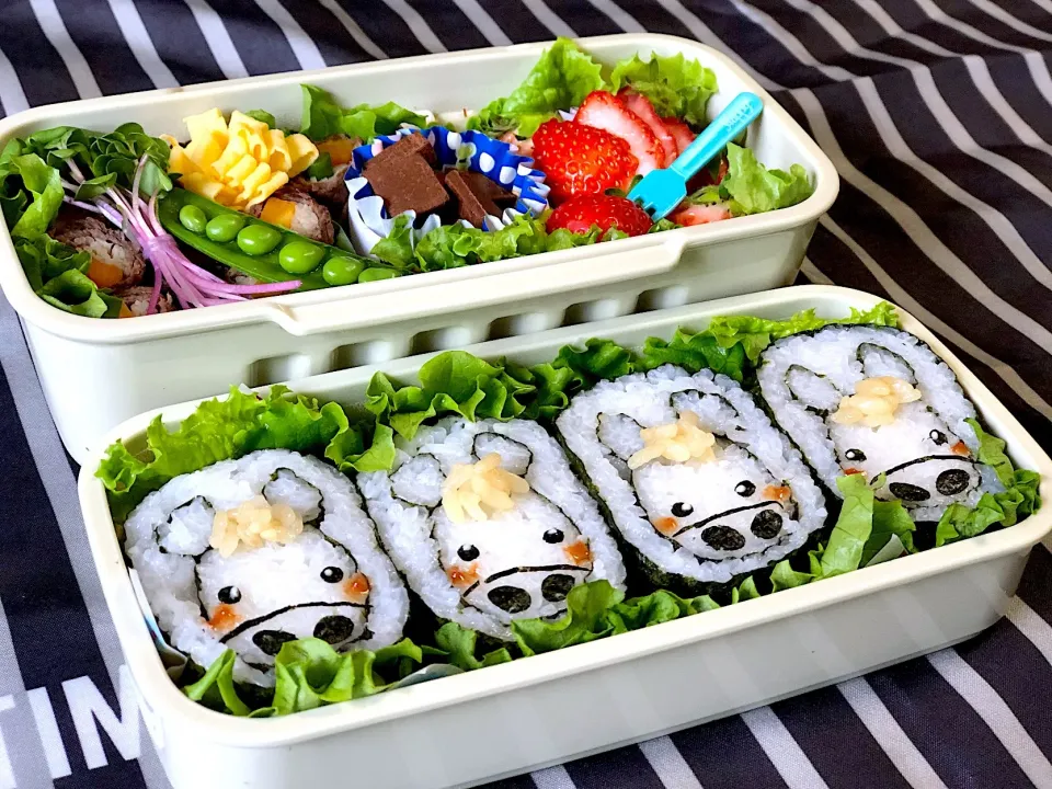 Snapdishの料理写真:🐎Gluten Free Horsey Sushi Bento🐎
お馬さん寿司弁当⭐️グルテンフリー|The Reinhartsさん