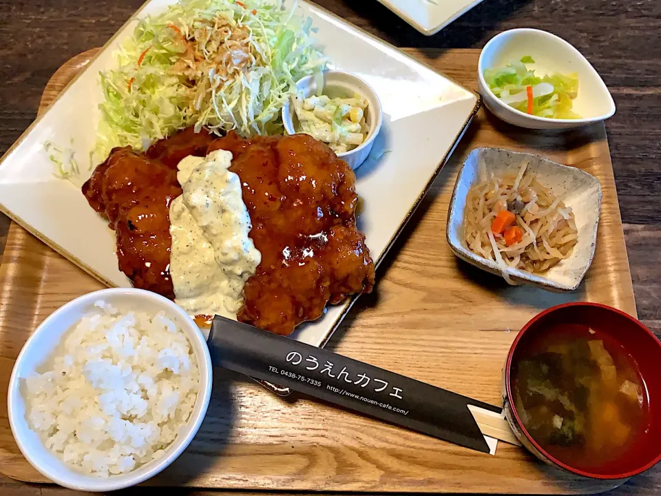 のうえんカフェ チキンカツ南蛮定食|CSさん