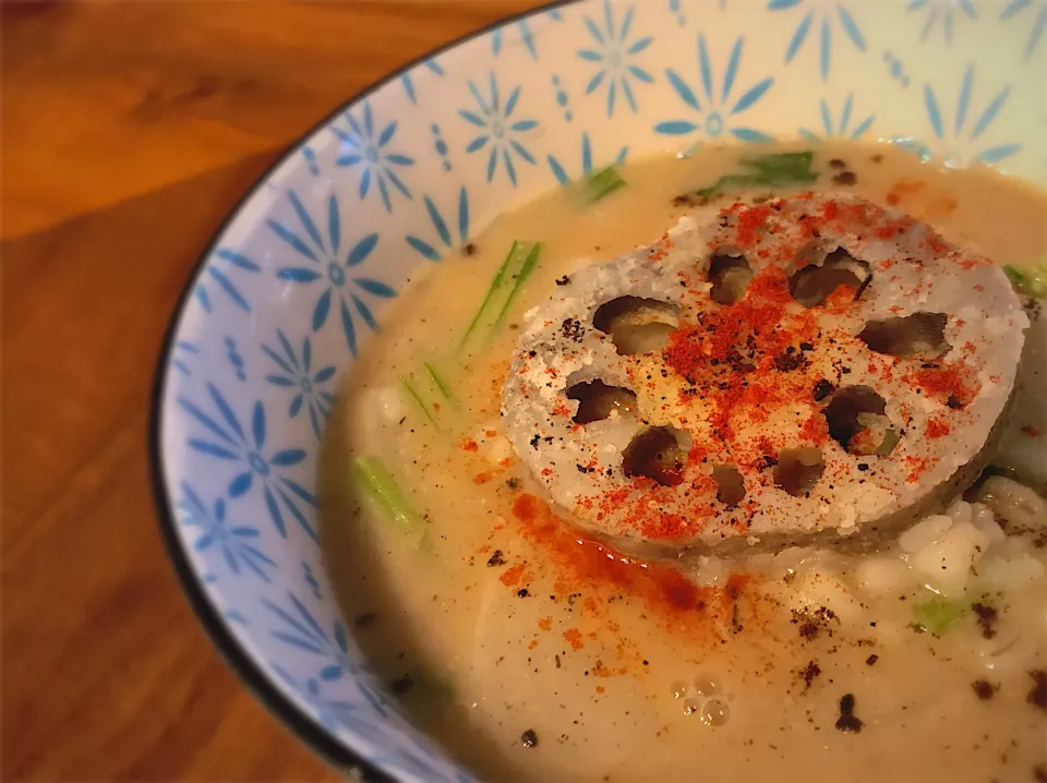 ありモンで♨️あったか味噌雑炊😋|ちまさん