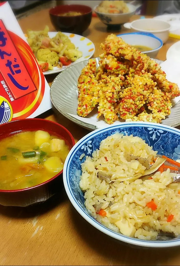 #ほんだし で♪炊き込みご飯＆お味噌汁|♡さぁや♥さん