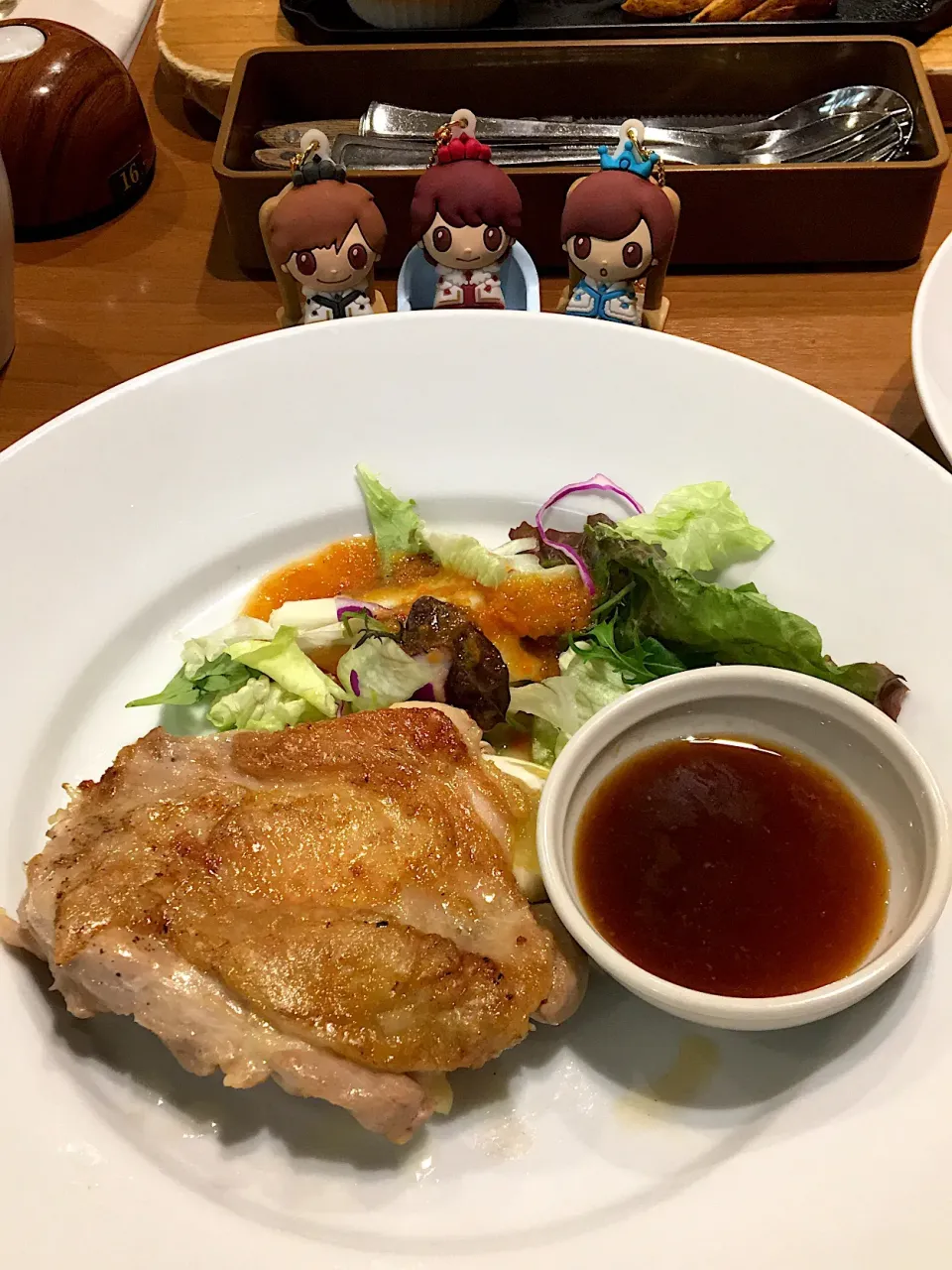 Snapdishの料理写真:チキンステーキ🖤❤️💙ココス|なぎさん