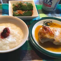 Snapdishの料理写真:トレ後時短飯|のんこさん