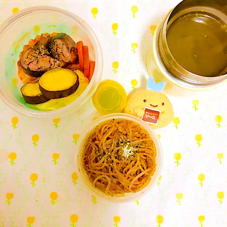 2019.03.11 カレー🍛風味弁当🌼|えまむらさん