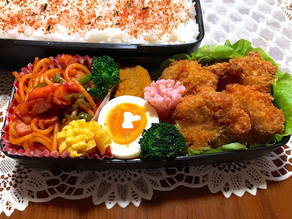 Snapdishの料理写真:チキンカツ弁当|ヒヨっ子さん