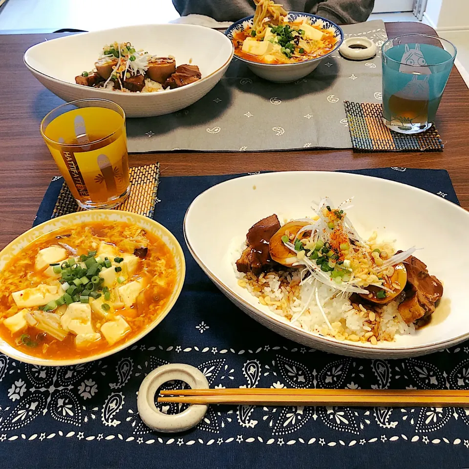 お昼ご飯(3/11)
✳︎焼き豚丼
✳︎酸辣湯麺|さっちんさん