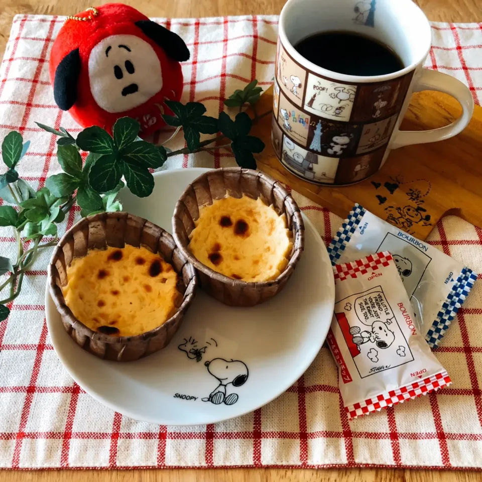 ひとみんΨ(*´∀｀)Ψちゃんお手製の酒粕チーズケーキでティータイム☕️
 #酒粕チーズケーキ #大人のおやつ|きいこさん