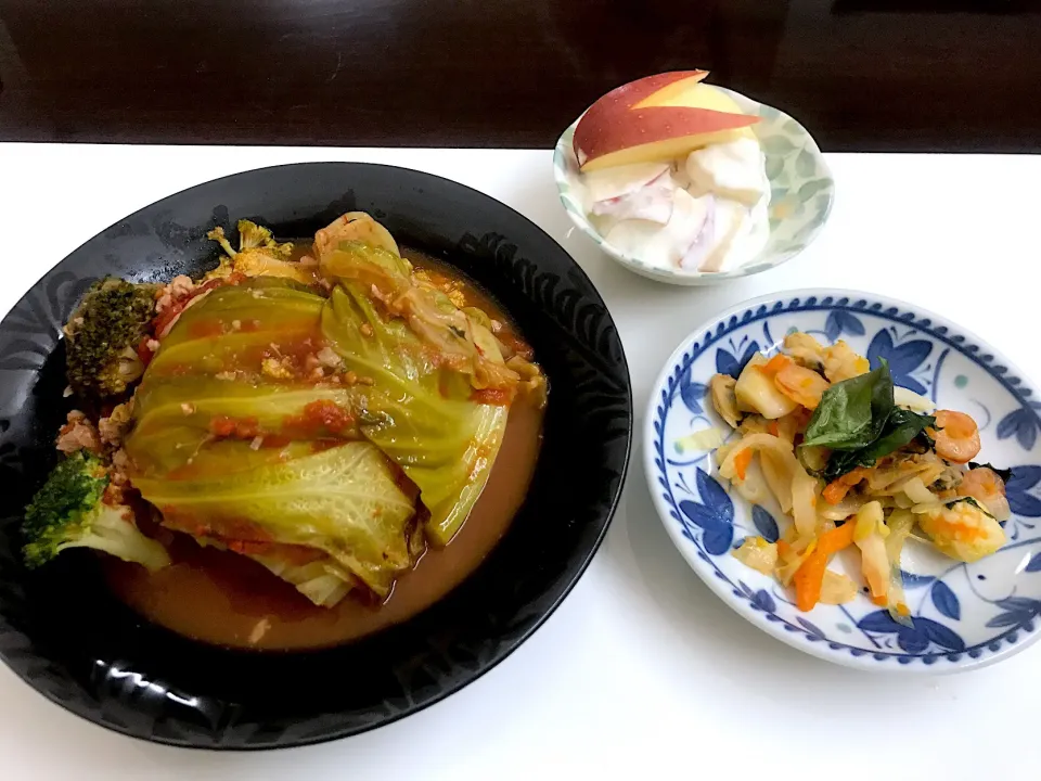 Snapdishの料理写真:晩ごはん|SARAさん