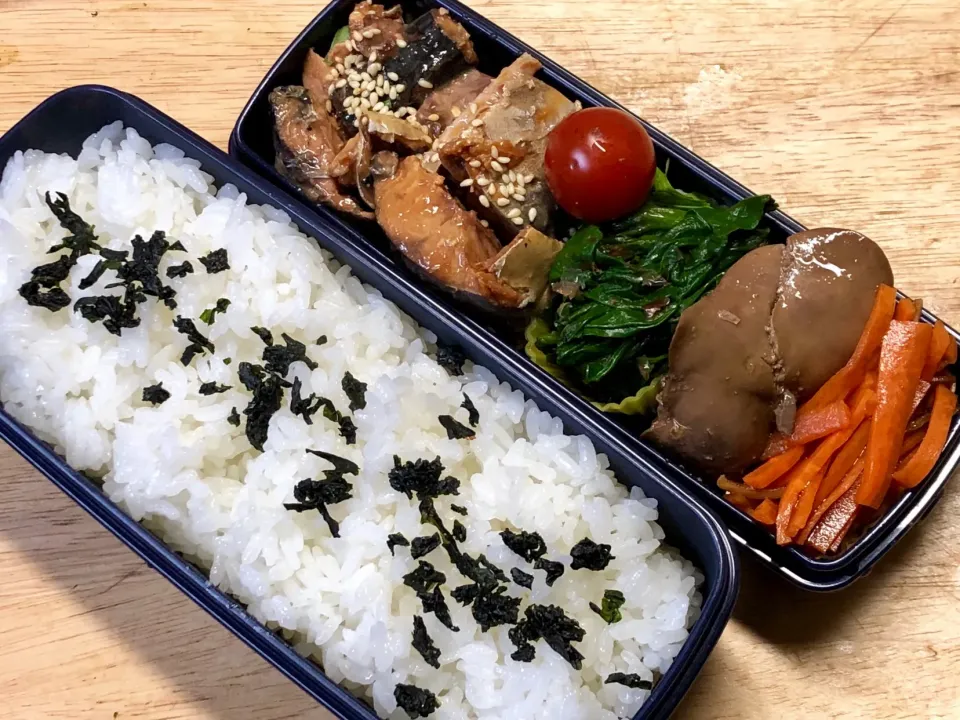 サバの味噌煮(缶) 弁当|弁当 備忘録さん