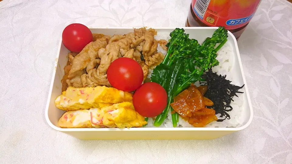 3/12のお弁当 豚肉しょうが焼き|卯月さん